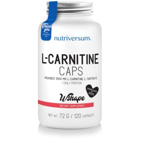 WSHAPE L-Carnitine 120 kapszula l-karnitin tartalmú táplálék-kiegészítő