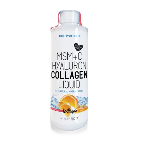 WSHAPE MSM+C Hyaluron Collagen Liquid folyékony all-in-one szépségápolási formula - narancs