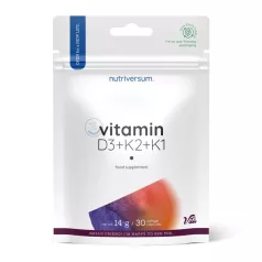 Nutriversum Vitamin D3 + K2 + K1 30 lágyzselatin kapszula