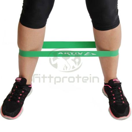 Aktivsport Láberősítő gumihurok erős zöld