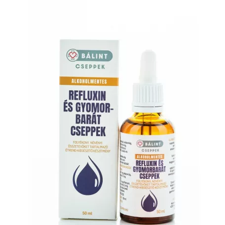 Alkoholmentes refluxin és gyomorbarát cseppek 50ml - Bálint Cseppek