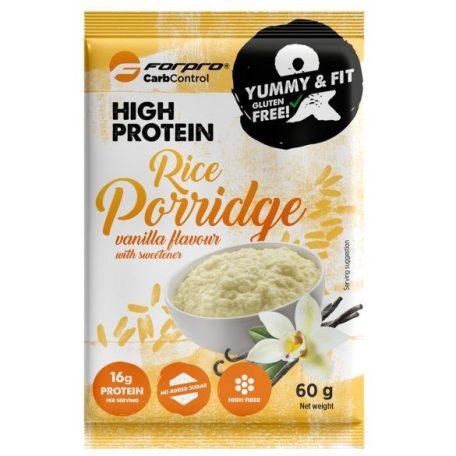 Forpro High Protein Rice Porridge with vanilia 1 karton (60gx20db)