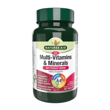 Natures Aid Multivitamin (vas nélkül) 60 tabletta