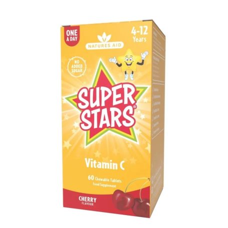 Natures Aid Super Stars C-vitamin 60 rágótabletta