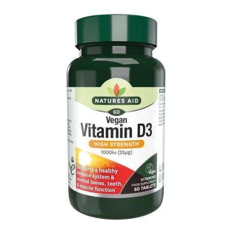 Natures Aid Vegan D3 1000 IU 60 tabletta