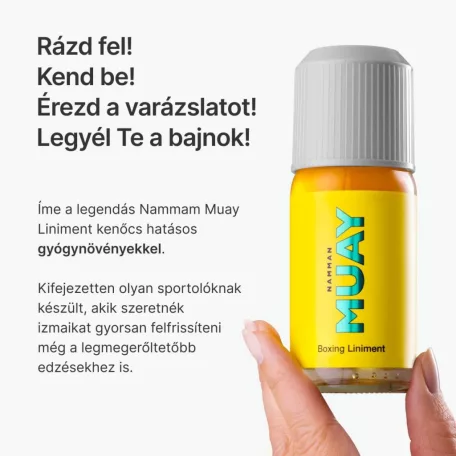 Namman MUAY Boxing Liniment Melegítő olaj masszázshoz, izmokra és ízületekre 120ml