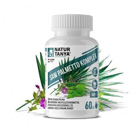 Szerves Saw Palmetto 320 mg Fűrészpálma, Szabalpálma 60 db tabletta - Natur Tanya