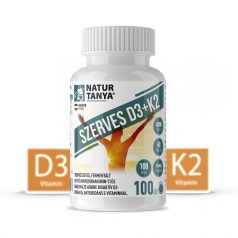Szerves D3 és K2-vitamin 100 tabletta