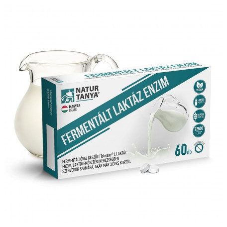 Natur Tanya® Fermentált laktáz enzim 60 tabletta