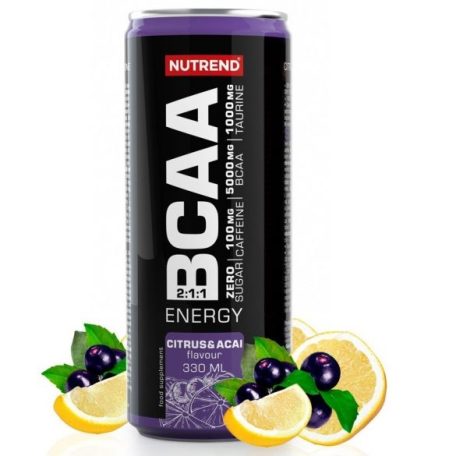 Nutrend BCAA Energy Citrus+Acai 1 karton (330mlx24db)