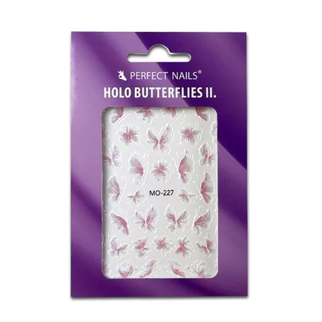 Körömmatrica - Holo Butterflies II. - Perfect Nails