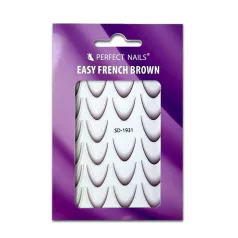 Körömmatrica - Easy French Brown - Perfect Nails