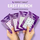 Körömmatrica - Easy French White - Perfect Nails