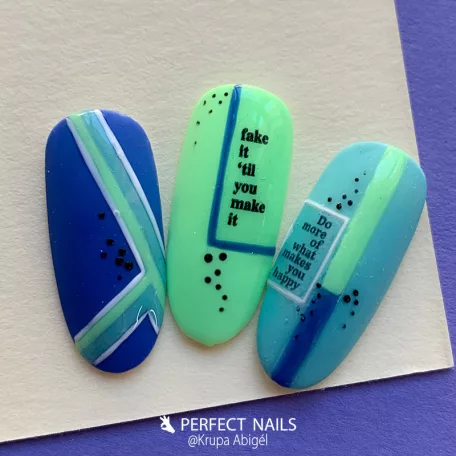 Körömmatrica - Script - Perfect Nails