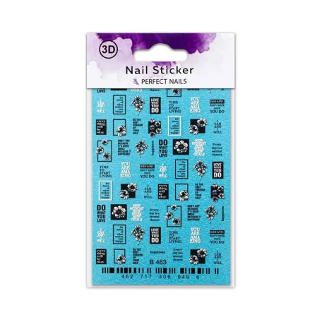 Körömmatrica - 3D Quotes - Perfect Nails