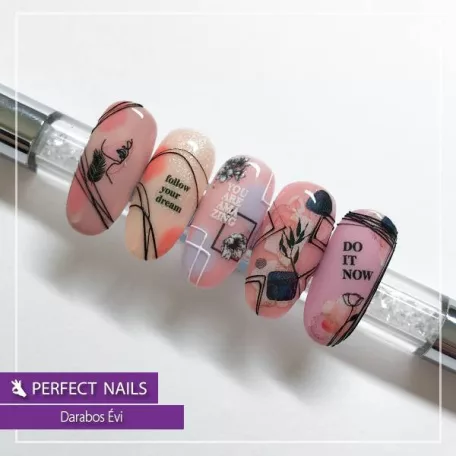 Körömmatrica - 3D Quotes - Perfect Nails