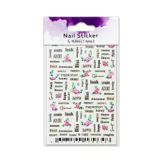 Körömmatrica - Lovely Words - Perfect Nails