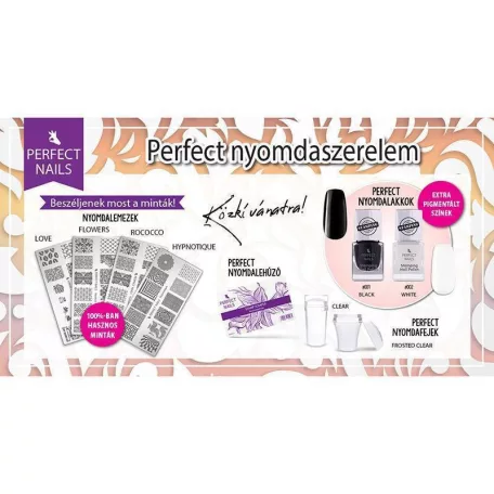 Körömnyomda - Frosted Clear - Perfect Nails