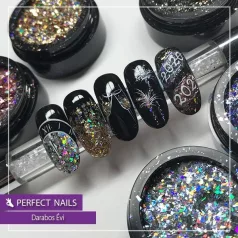   Wonder Flakes - Körömdíszítő pehely - Ezüst - Perfect Nails