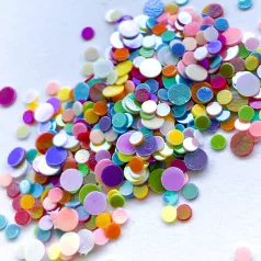 3D Körömdíszítő Konfetti - Colorful - Perfect Nails