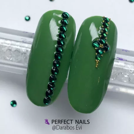 Nailstar strasszkő SS5 - Dark Green 100db - Perfect Nails