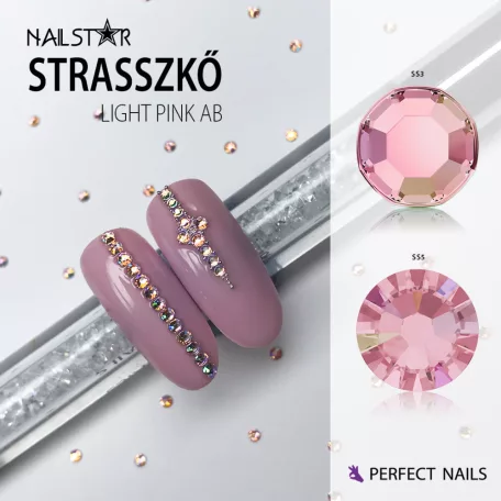 Rhinestone NailStar SS5 - Light Pink AB 20db - Perfect Nails