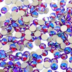   Nailstar strasszkő SS5 - Dark Purple AB 100db - Perfect Nails