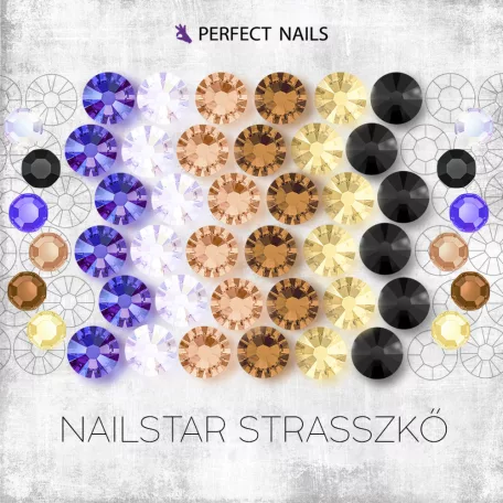 Nailstar strasszkő SS5 - Blue Flame 100db - Perfect Nails