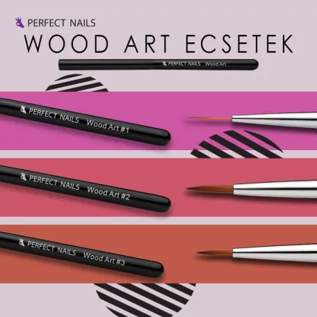 Műköröm Díszítő Ecset - Wood Art #3 - Perfect Nails