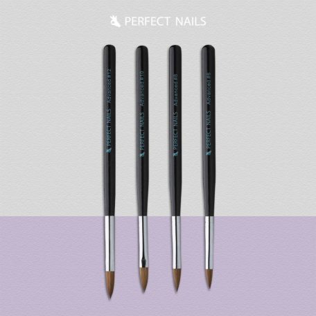 Porcelán Polygel Műkörömépítő Ecset - Wood Acryl - Advanced #10 - Perfect Nails