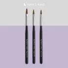 Porcelán Polygel Műkörömépítő Ecset - Wood Acryl - Regular #6 - Perfect Nails
