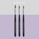 Porcelán Polygel Műkörömépítő Ecset - Wood Acryl - Regular #10 - Perfect Nails