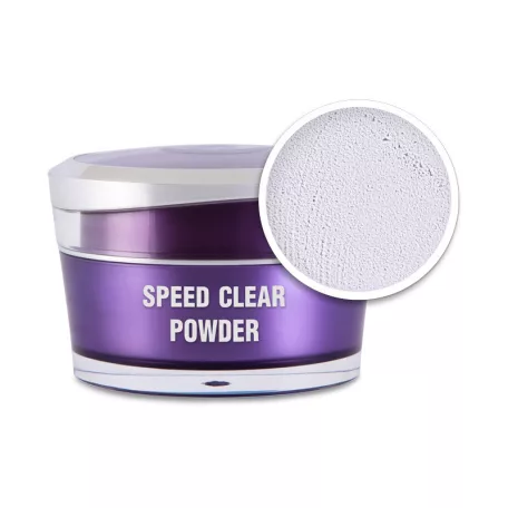 Műkörömépítő porcelánpor - Speed Clear powder 50ml - Perfect Nails