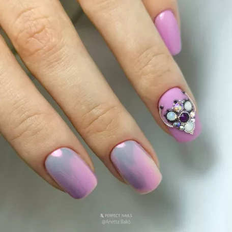 Chrome Powder - Körömdíszítő Unikornis Krómpor - Rózsaszín - Perfect Nails