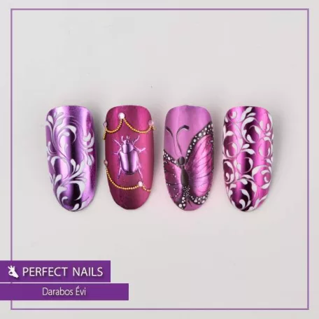 Chrome Powder - Körömdíszítő Krómpor - Lila - Perfect Nails