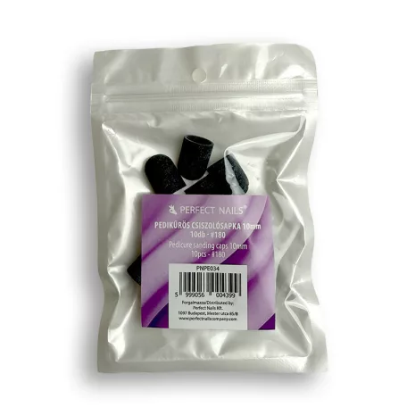 Pedikűrös csiszolósapka 10mm 10db - #180 - Perfect Nails