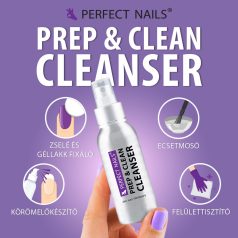   Prep & Clean Cleanser - Univerzális Körömelőkészítő, Zseléfixáló és Tisztító Folyadék Spray 100ml - Perfect Nails