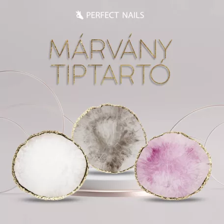 Márvány Tiptartó - Fehér - Perfect Nails