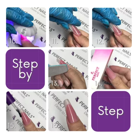Szilikon Mosolyvonal sablon Reverse TIP Technikához - Klasszikus Francia - 12db - Perfect Nails