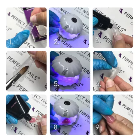 Szilikon Mosolyvonal sablon Reverse TIP Technikához - Dupla Mosolyvonal - 12db - Perfect Nails