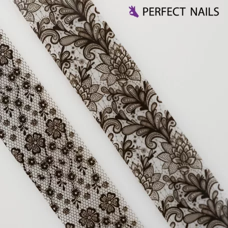 Transzferfólia - Black Lace 02 - Perfect Nails