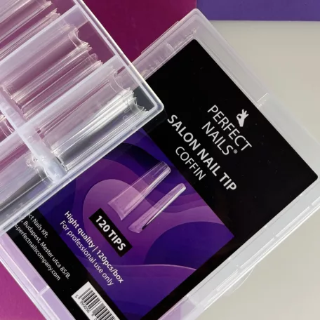 Salon Műköröm Tip készlet 120db - Coffin - Perfect Nails