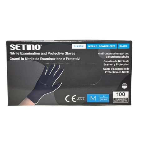 Nitril gumikesztyű fekete - M 100db - Perfect Nails