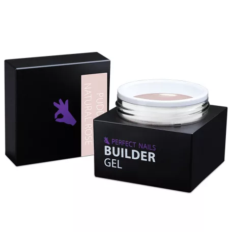Pudding Cover Gel - Építőzselé - Natural Rose 15g  - Perfect Nails