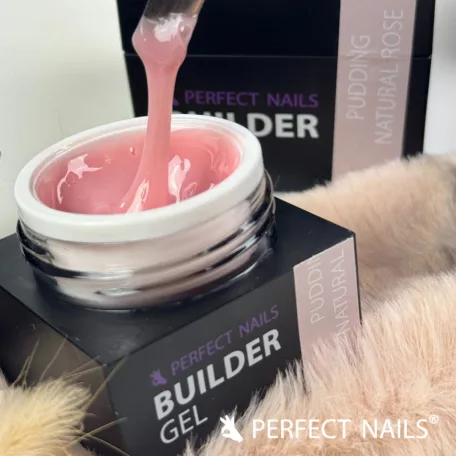 Pudding Cover Gel - Építőzselé - Natural Rose 15g  - Perfect Nails