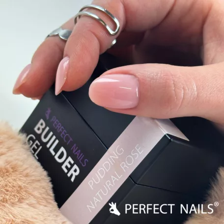Pudding Cover Gel - Építőzselé - Natural Rose 15g  - Perfect Nails
