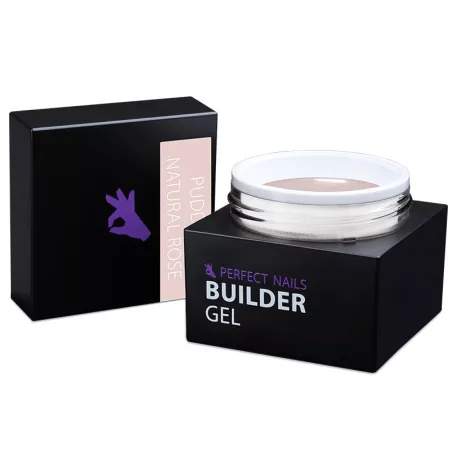 Pudding Cover Gel - Építőzselé - Natural Rose 50g  - Perfect Nails