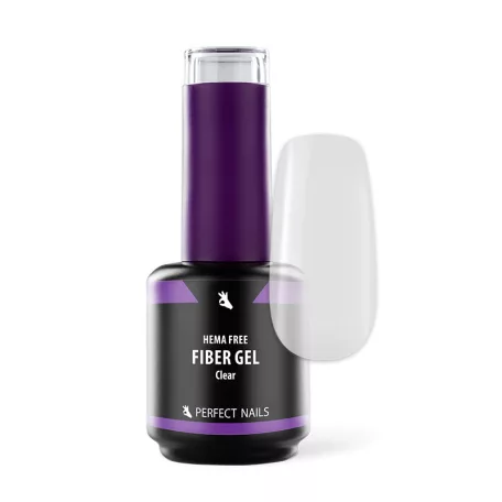 Fiber Vitamin Base Gel - Hema Free Erősített Gél Lakk Alap - Clear - 15ml - Perfect Nails