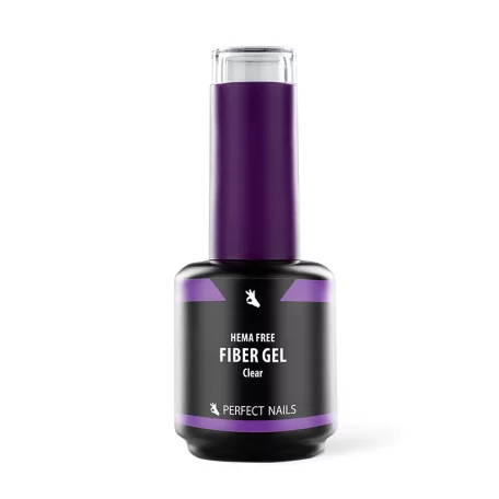 Fiber Vitamin Base Gel - Hema Free Erősített Gél Lakk Alap - Clear - 15ml - Perfect Nails