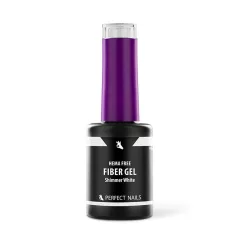   Fiber Vitamin Base Gel - Hema Free Erősített Gél Lakk Alap - Shimmer White - 8ml - Perfect Nails